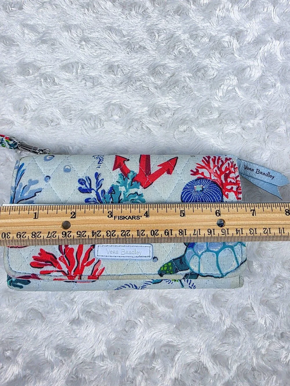 Vera Bradley RFID Wristlet Wallet Anchors Aweigh Multicolor